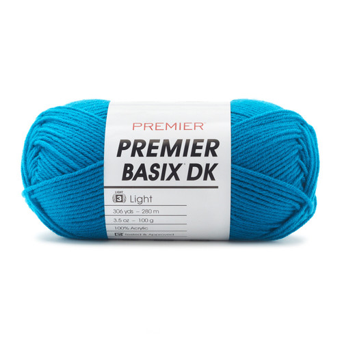 3 Pack Premier Yarns Basix DK Yarn-Teal Blue 1142-59 - 840166819760