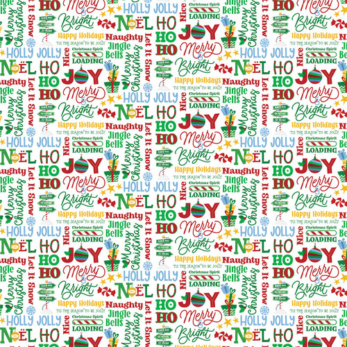 25 Pack Santa Please Stop Here Double-Sided Cardstock 12"x12"-Christmas Countdown PSPS12-4223