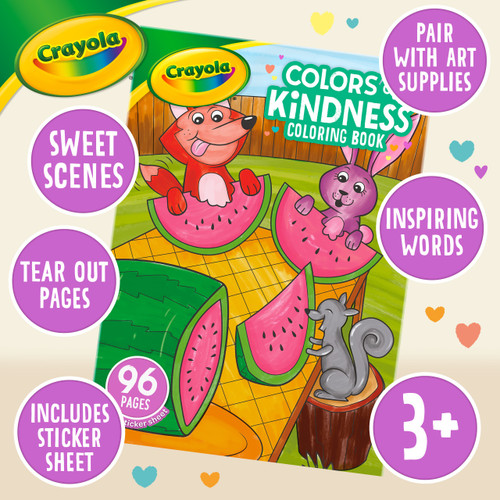 4 Pack Crayola Coloring Book-Colors Of Kindness, 96 Pages 42733