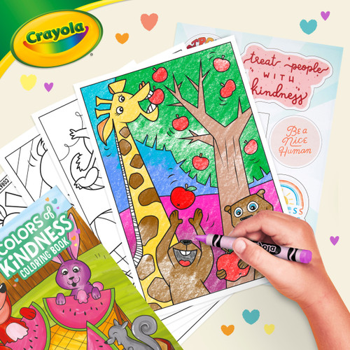 4 Pack Crayola Coloring Book-Colors Of Kindness, 96 Pages 42733