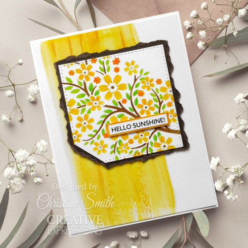 4 Pack Creative Expressions Mini Layering Stencil 4"X3" 3/Pkg-Blossom Tree EMLSBLOS