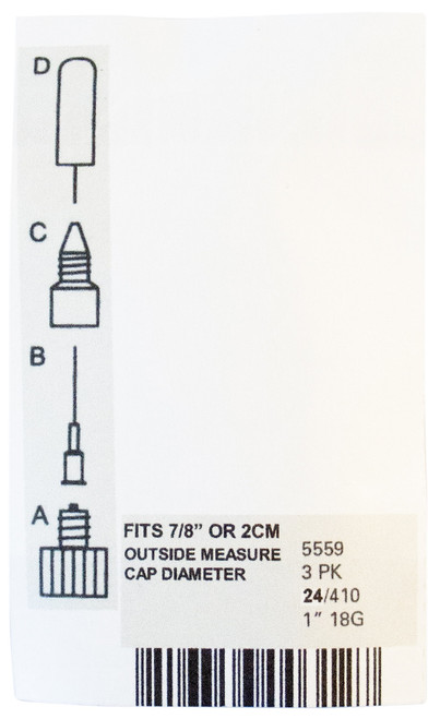 2 Pack - Fineline 18 Gauge 1" Applicator Tip 3/Pkg-24/410 Yellow Band - FL5559 2 Pack - Fineline 18 Gauge 1" Applicator Tip 3/Pkg-24/410 Yellow Band - FL5559