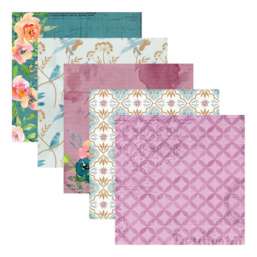 2 Pack Spellbinders Paper Pad 6"X6"-Floral Friendship SCS274