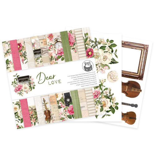 2 Pack P13 Double-Sided Paper Pad 6"X6" 24/Pkg-Dear Love P13DEA09