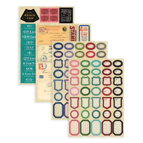 2 Pack Spellbinders Sticker Pad 6"X8.5" 12/Sheets-Flea Market FindsStationer's Boutique CH027