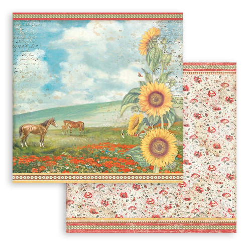 3 Pack - Stamperia Double-Sided Paper Pad 8"X8" 10/Pkg-Sunflower Art - SBBS83 3 Pack - Stamperia Double-Sided Paper Pad 8"X8" 10/Pkg-Sunflower Art - SBBS83
