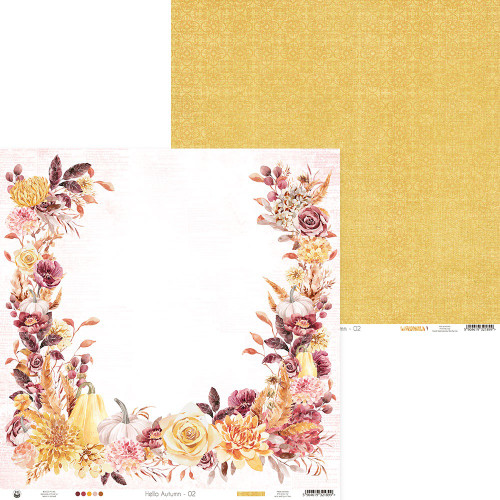 10 Pack Hello Autumn Double-Sided Cardstock 12"X12"-Paper Hello Autumn 02, 12x12" 13HAU12-02 - 5904619321899