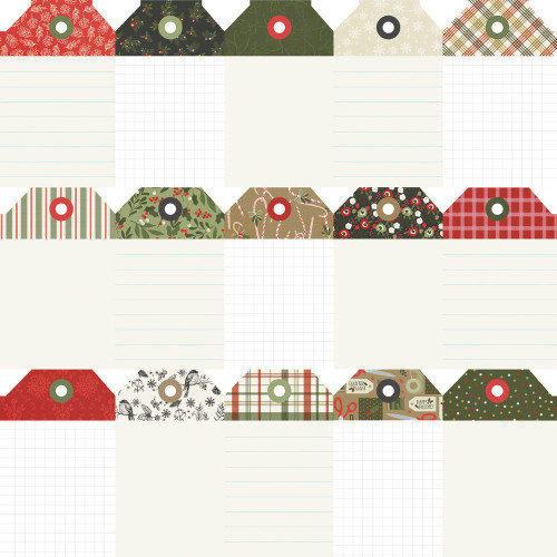 25 Pack The Holiday Life Double-Sided Cardstock 12"X12"-Tags Elements THL12-20510