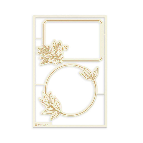 3 Pack - P13 Die-Cut Chipboard Embellishments 4"X6"-#04 - P13COF47