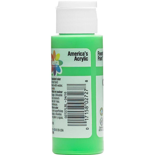 6 Pack Delta Ceramcoat Acrylic Paint 2oz-Electric Lime 2000-2727