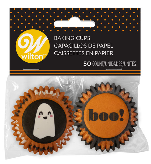 6 Pack Wilton Mini Baking Cups 50/Pkg-Pumpkin W1010995 - 070896173768