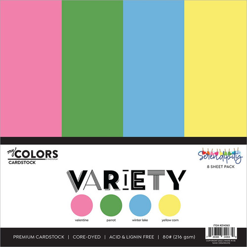 2 Pack PhotoPlay Cardstock Variety Pack 8/Pkg-Serendipity PSRN4063 - 709388340639