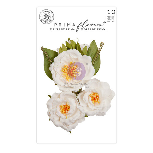 3 Pack Prima Marketing Mulberry Paper Flowers-Full Bloom/Spring Abstract P663629 - 655350663629