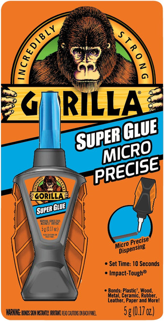 4 Pack Gorilla Micro Precise Super Glue-5.5g 6790007
