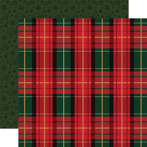 25 Pack A Wonderful Christmas Double-Sided Cardstock 12"X12"-Classic Christmas Plaid CBAWC12-8010 - 691835213217