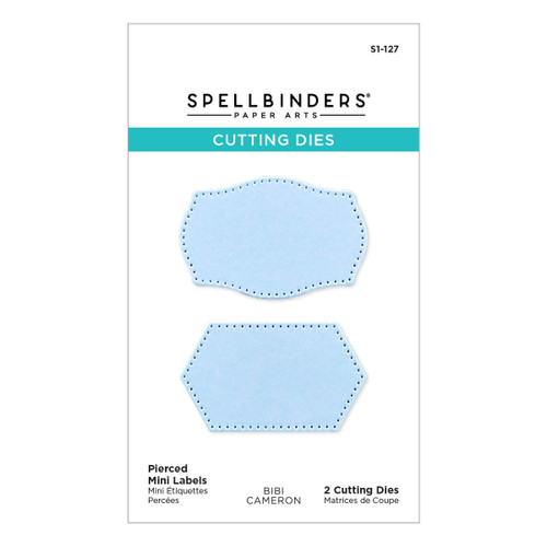 2 Pack Spellbinders Etched Dies By Bibi Cameron-Snowflakes Pierced Mini Labels S1127 - 813233037770
