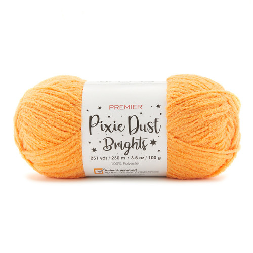 3 Pack - Premier Pixie Dust Brights Yarn-Tangerine - 2096-08 - 840166821534