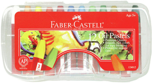 Faber-Castell Oil Pastels 12/Pkg- - 124012
