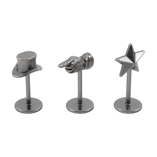 2 Pack Idea-Ology Metal Adornments 3/Pkg-Figure Stands TH94306