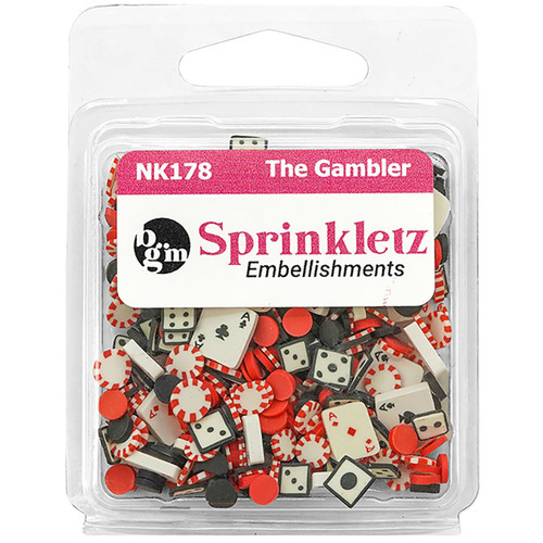 6 Pack - Buttons Galore Sprinkletz Embellishments 12g-The Gambler - BNK-178 - 840934007122