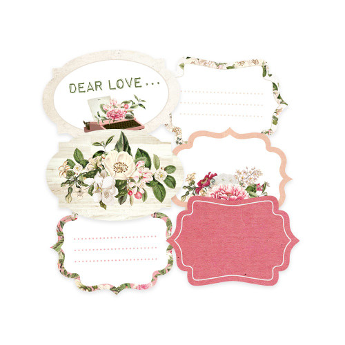 4 Pack Dear Love Double-Sided Cardstock Tags 6/Pkg-#04 P13DEA24