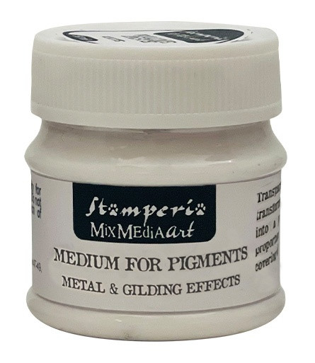 2 Pack - Stamperia Medium For Pigment 50ml-Metal & Gilding Effect - K3P69P - 5993110028208 2 Pack - Stamperia Medium For Pigment 50ml-Metal & Gilding Effect - K3P69P - 5993110028208