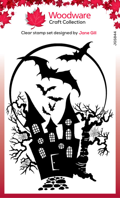 2 Pack Woodware Clear Stamps 4"X6"-Haunted House JGS844 - 5055305983508