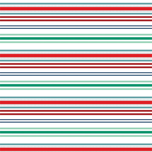 25 Pack Happy Holidays Double-Sided Cardstock 12"X12"-Seasonal Stripes HPH12-7008