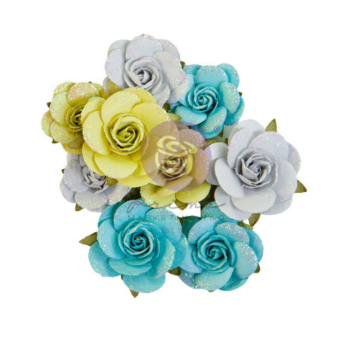 3 Pack Prima Marketing Paper Flowers 9/Pkg-Postcards From Paradise Harmony PC664541
