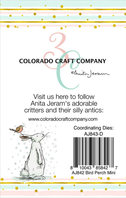 3 Pack Colorado Craft Company Clear Stamps 2"X3"-Bird Perch MiniBy Anita Jeram C3AJ842