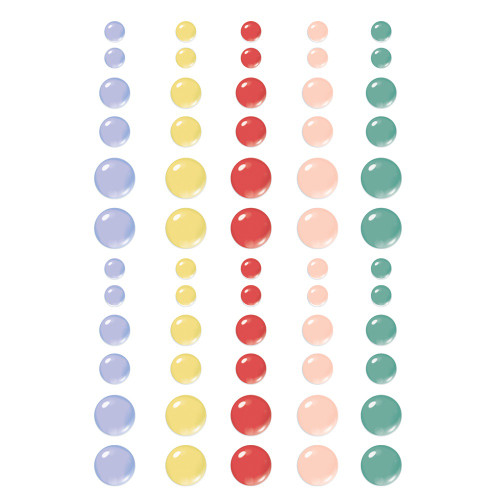 3 Pack - The Little Things Enamel Dots Embellishments-Glossy - TLT20225