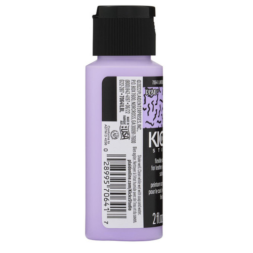 3 Pack Plaid Kicks Studio Shoe Acrylic Paint 2oz-Lavender KICKSSTU-70641