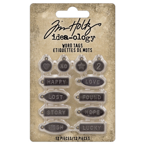 2 Pack Idea-Ology Metal Word Tags 12/PkgTH94330 - 040861943306