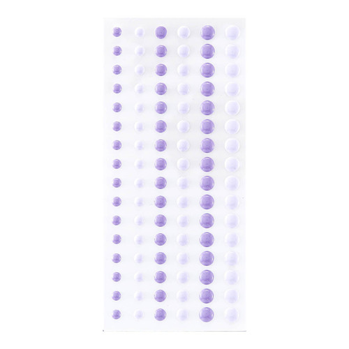 3 Pack Spellbinders Dimensional Enamel Dots-Two Tone Purple SCS289