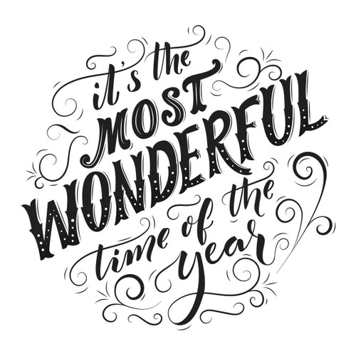Spellbinders BetterPress Letterpress System Press Plate-Most Wonderful Time BP066