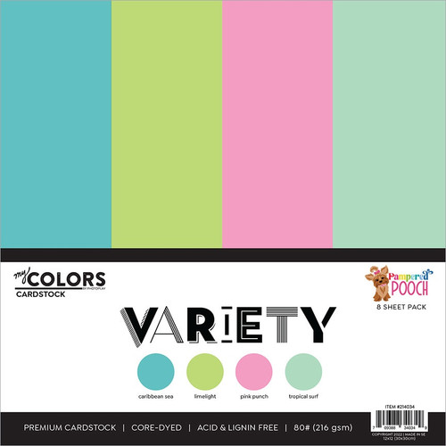 2 Pack PhotoPlay Cardstock Variety Pack 8/Pkg-Pampered Pooch PPAM4034 - 709388340349