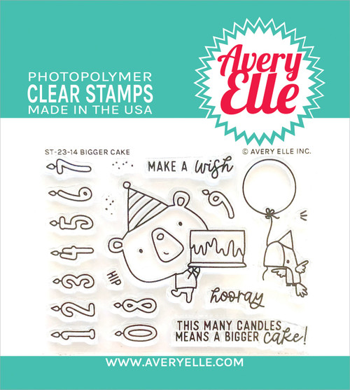 Avery Elle Clear Stamp Set-Bigger Cake AE2314 - 810083781433