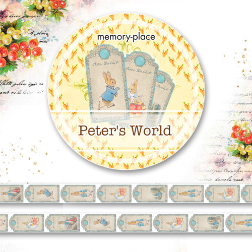 Memory Place Washi Tape 15mmX5m-Peter's World #2 MP-61127 - 4582248611270