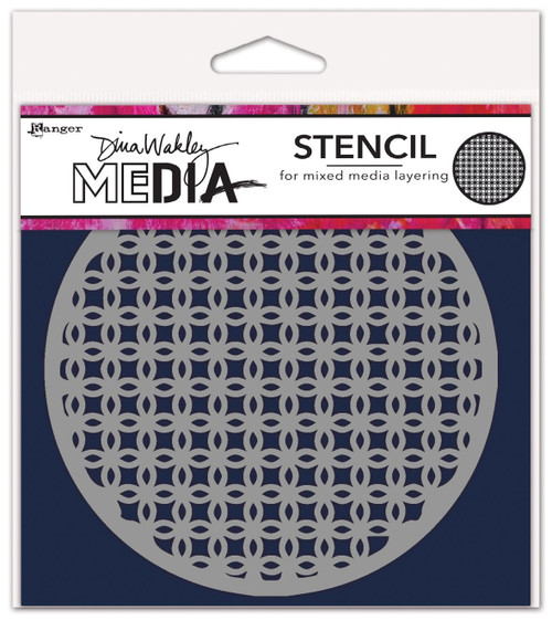 3 Pack Dina Wakley Media Stencils 5"X5"-Coasters 4 MDSN-82125 - 789541082125