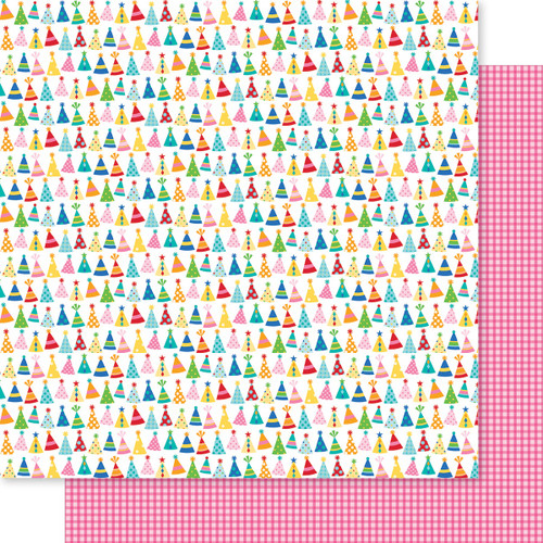 25 Pack Birthday Bash Double-Sided Cardstock 12"X12"-Hip Hip Hooray BBBBB12-2716 - 819812014644