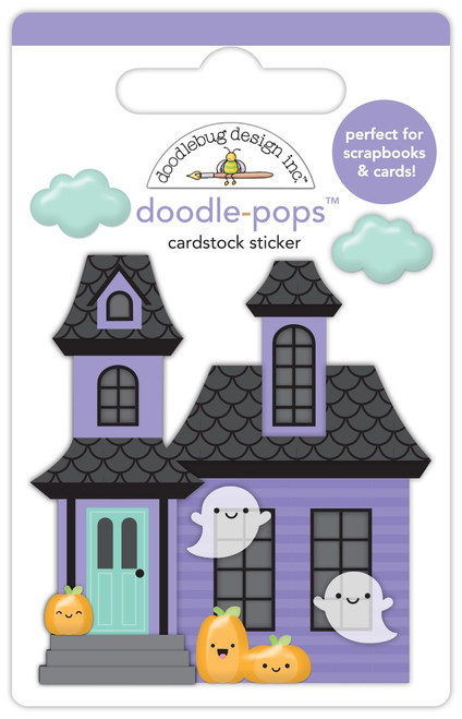 6 Pack Doodlebug Doodle-Pops 3D Stickers-Sweet & Spooky Haunted Manor DB8242 - 842715082427