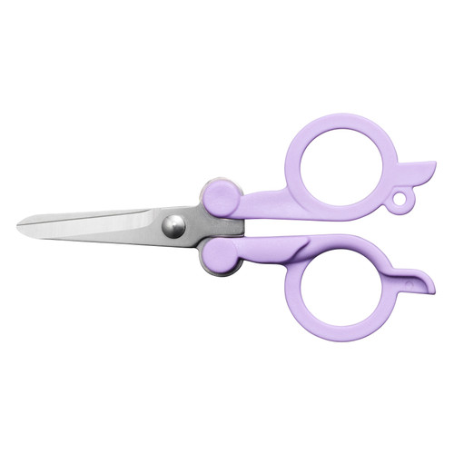 3 Pack Fiskars Designer Folding Scissors 4"-Ultra Lilac 1067374