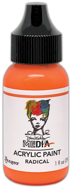 Dina Wakley Media Acrylic Paint 1oz-Radical - MDQ-82866 - 789541082866 Dina Wakley Media Acrylic Paint 1oz-Radical - MDQ-82866 - 789541082866