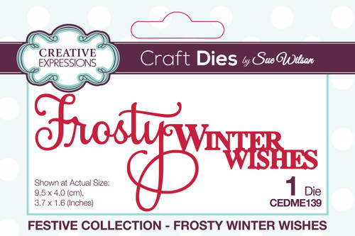 Creative Expressions Craft Dies By Sue Wilson-Festive Frosty Winter Wishes CEDME139 - 5055305983317