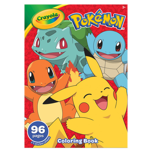 Crayola Coloring Book-Pokemon, 96 Pages - 42732 Crayola Coloring Book-Pokemon, 96 Pages - 42732