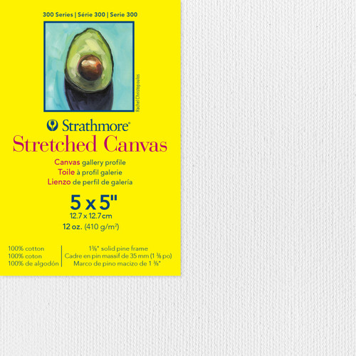 Strathmore 300 Series Gallery Stretch Canvas-5"X5" - P31405 - 012017314056