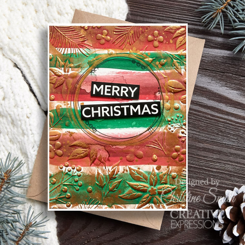 Creative Expressions Companion Colouring Stencil 6"X8" 2/Pkg-Nature's Christmas - CEST129 Creative Expressions Companion Colouring Stencil 6"X8" 2/Pkg-Nature's Christmas - CEST129