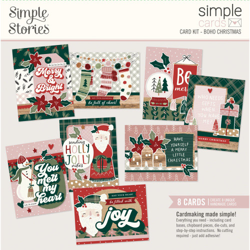 Simple Stories Simple Cards Card Kit-Boho Christmas BC20631 - 810112384864