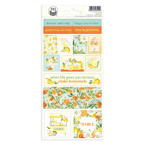 Fresh Lemonade Cardstock Stickers-#02 - P13LEM12 - 5905523081909