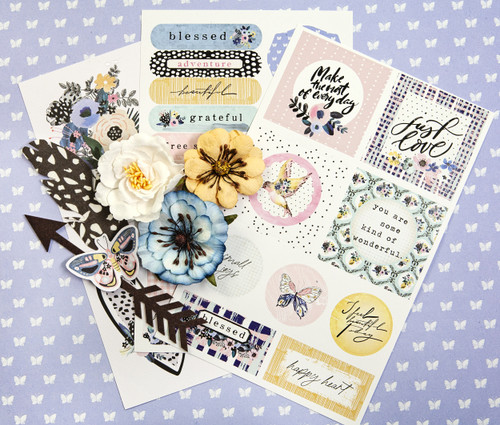 Spring Abstract Cut-Out & Sticker Sheets 5"X8" 8/Sheets- - P661588
